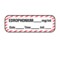 Nevs Label, Edrophonium 1/2" x 1-1/2" White w/Red stripes & Black LANT-1612D - alternate 1